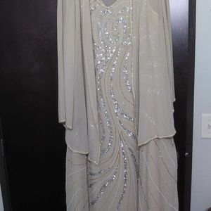 Two beautiful formal dresses s with matching